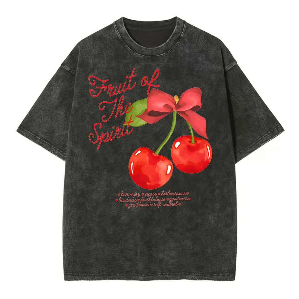 Fruit Of Spirit Christian Washed T-Shirt