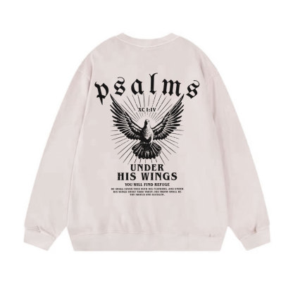 Under His Wings Christian Washed Sweatshirt