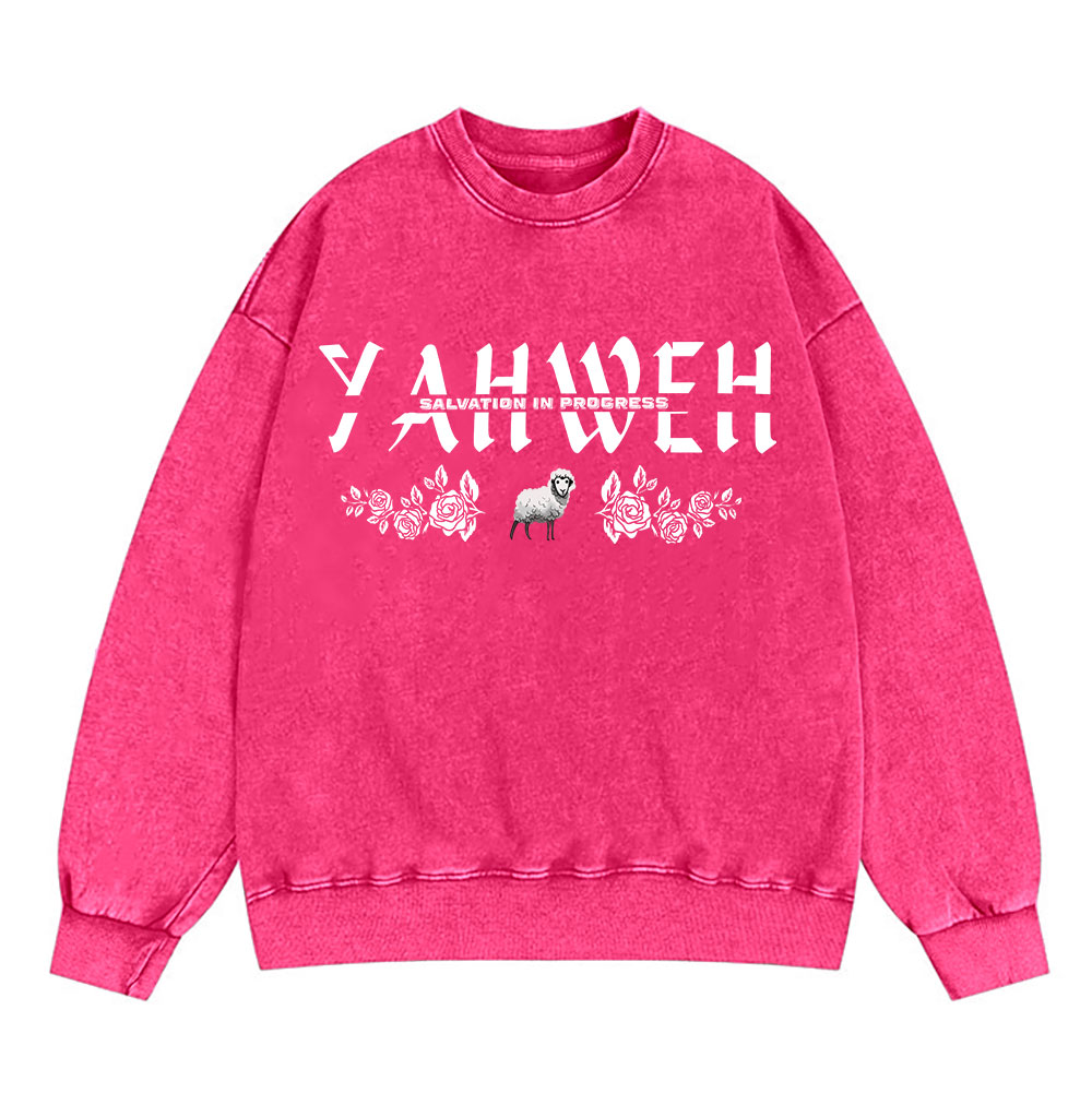 YAHWEH Christian Washed Sweatshirt