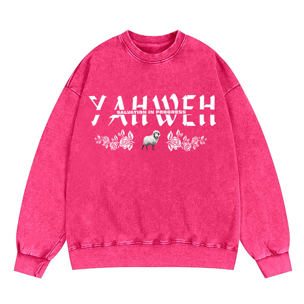 YAHWEH Christian Washed Sweatshirt