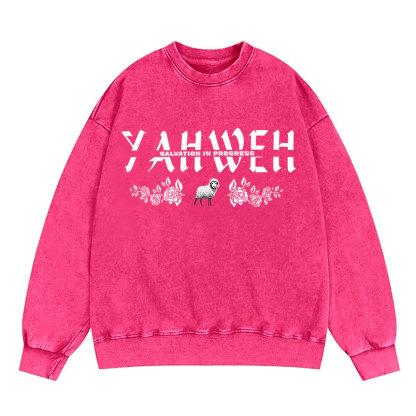 YAHWEH Christian Washed Sweatshirt