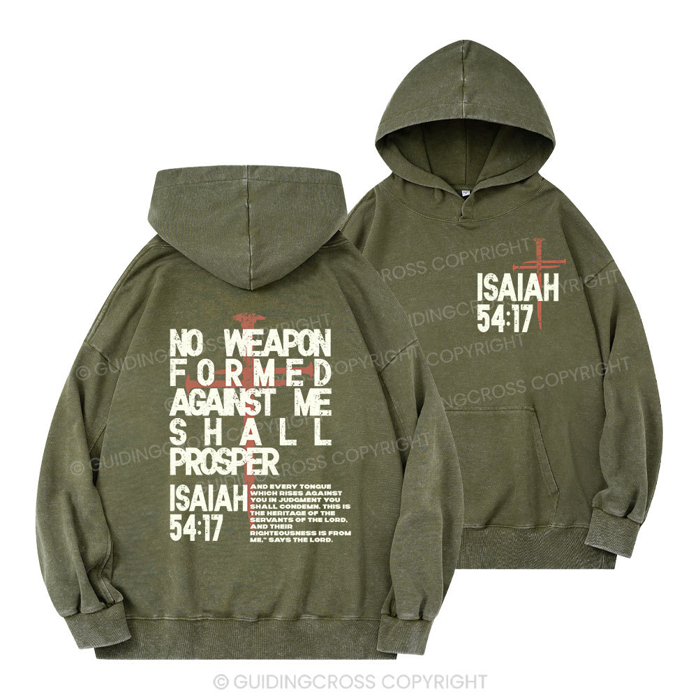 No Weapon Christian Washed Hoodie 