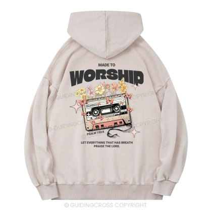Made To Worship Christian Washed Hoodie 