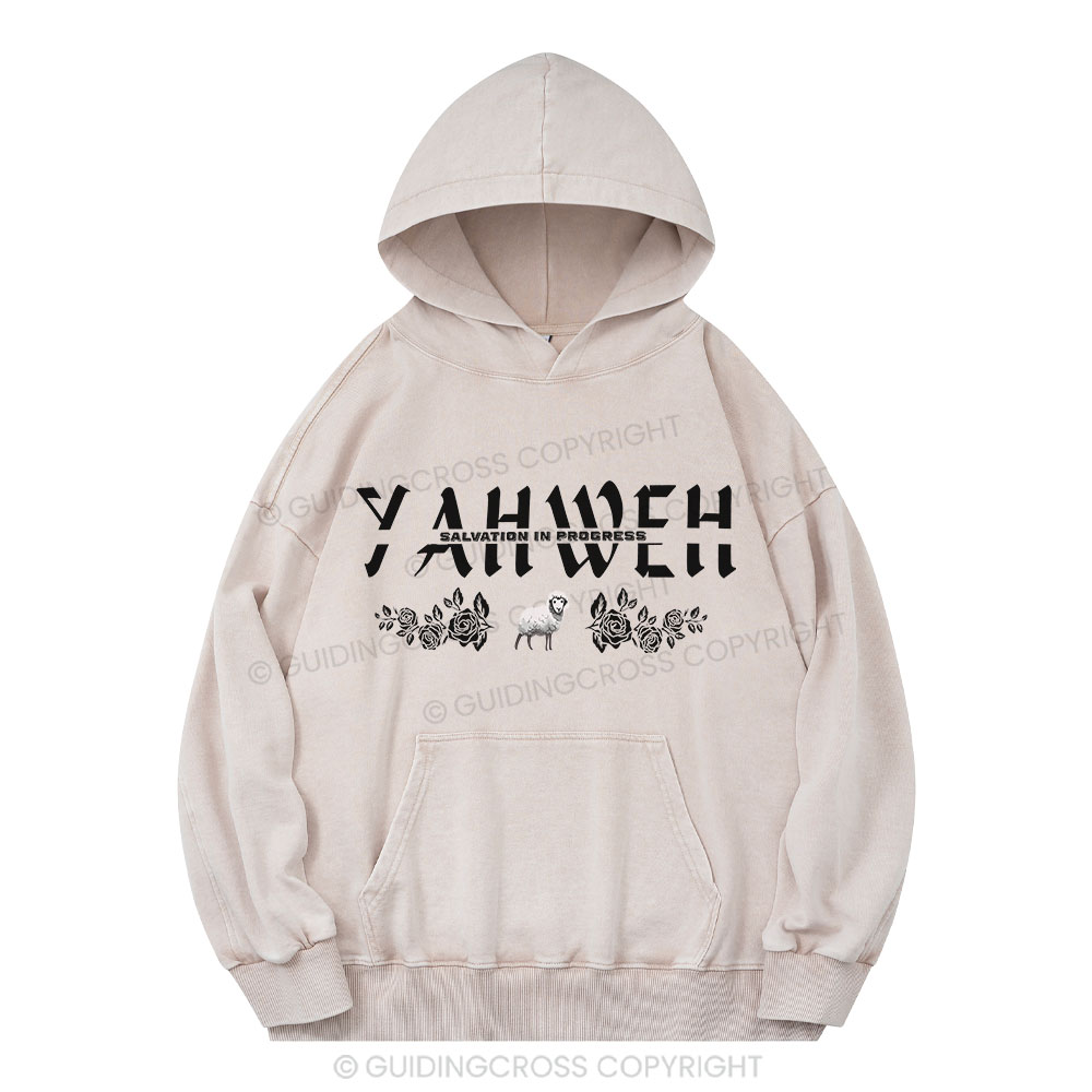YAHWEH Christian Washed Hoodie 