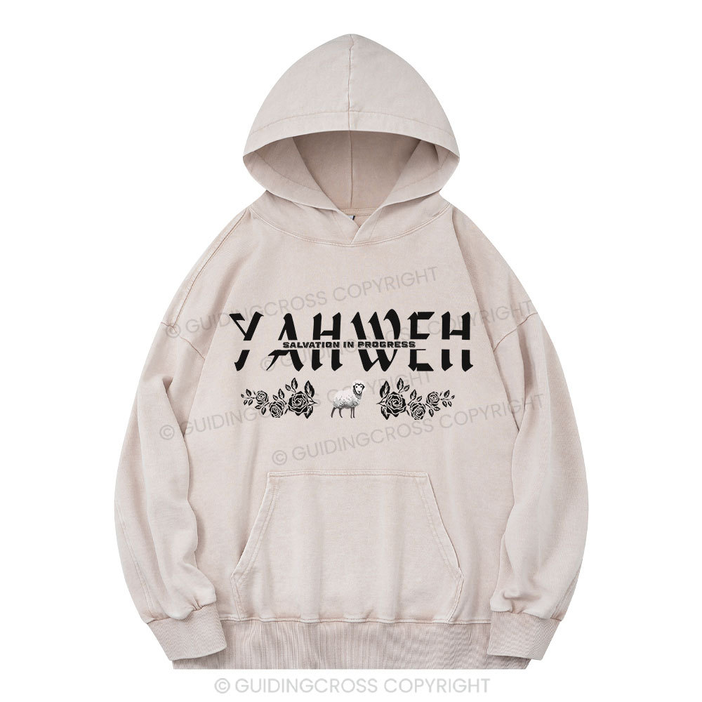 YAHWEH Christian Washed Hoodie 