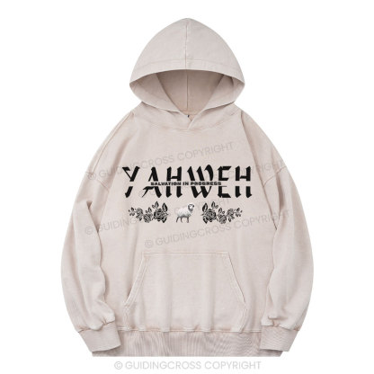 YAHWEH Christian Washed Hoodie 