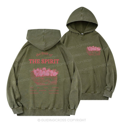 The Fruit Of The Spirit Christian Washed Hoodie 