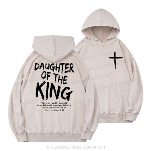 Image of Daughter Of The King Christian Washed Hoodie