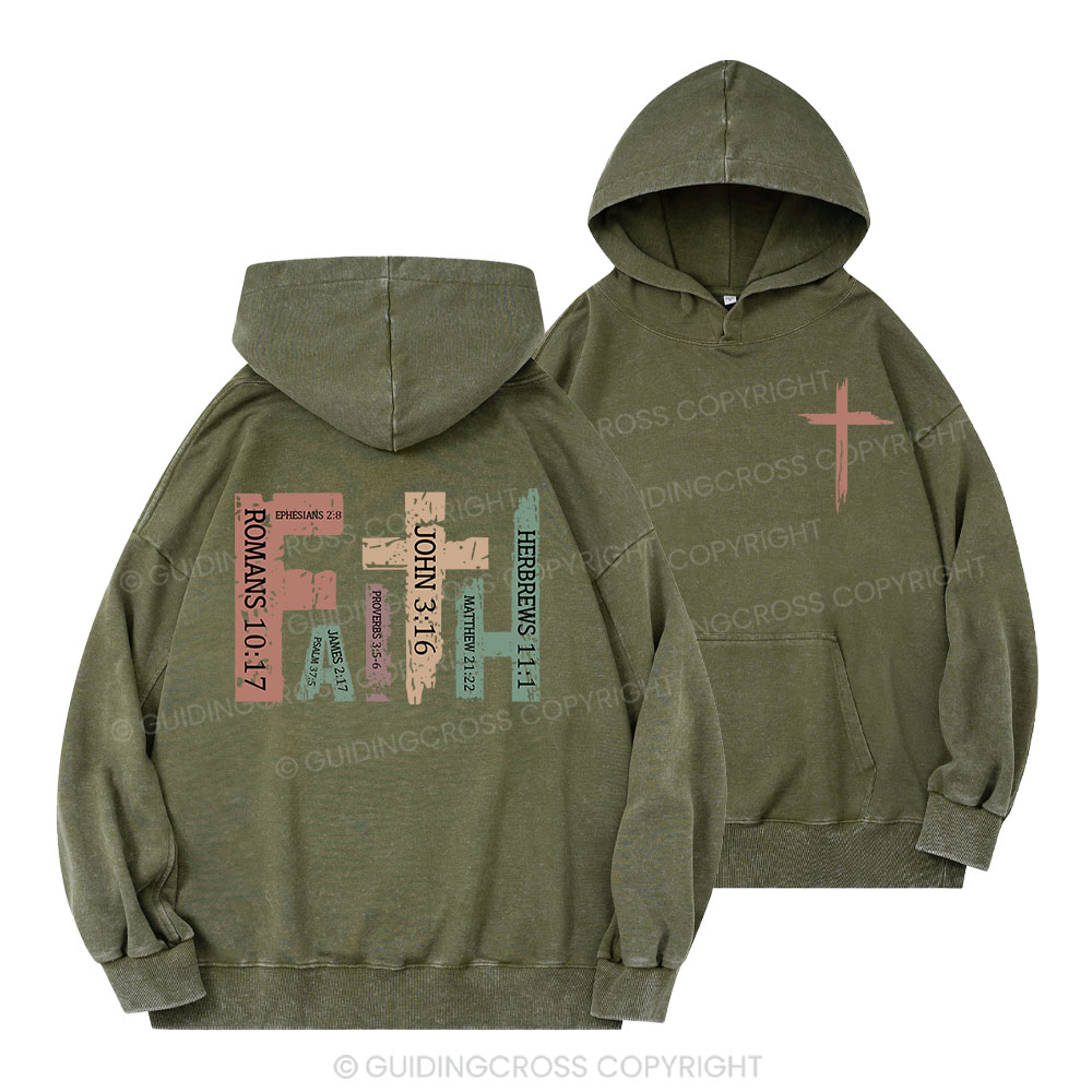 Faith Christian Washed Hoodie