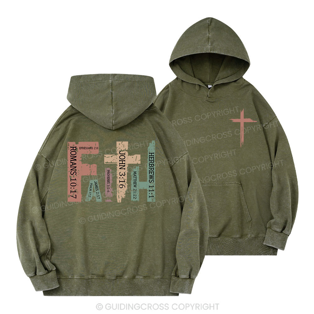 Faith Christian Washed Hoodie