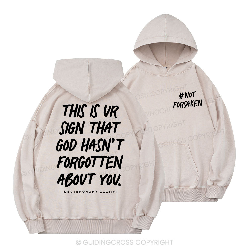 Not Forsaken Christian Washed Hoodie