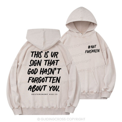 Not Forsaken Christian Washed Hoodie