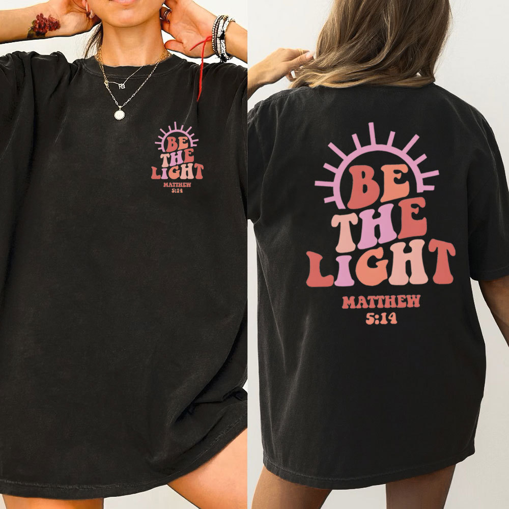 Be The Light Christian Washed T-Shirt