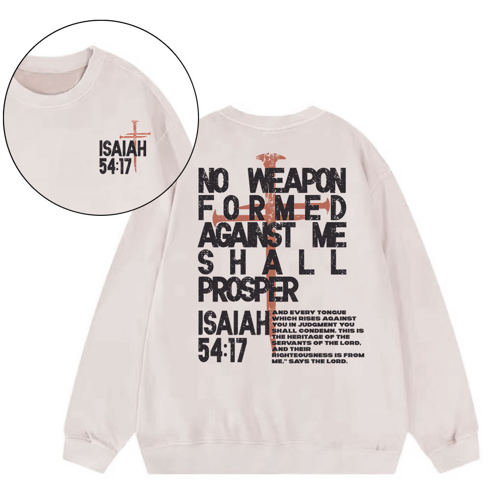 No Weapon Christian Washed Sweatshirt