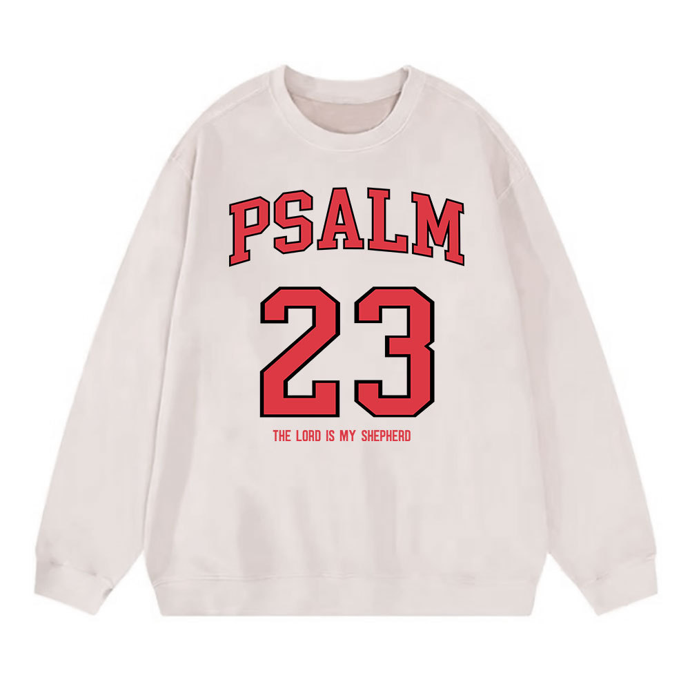 Psalm 23 Christian Washed Sweatshirt