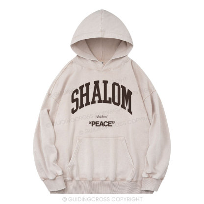 SHALOM Christian Washed Hoodie