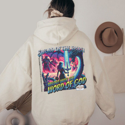 Sword Of The Spirit Christian Washed Hoodie