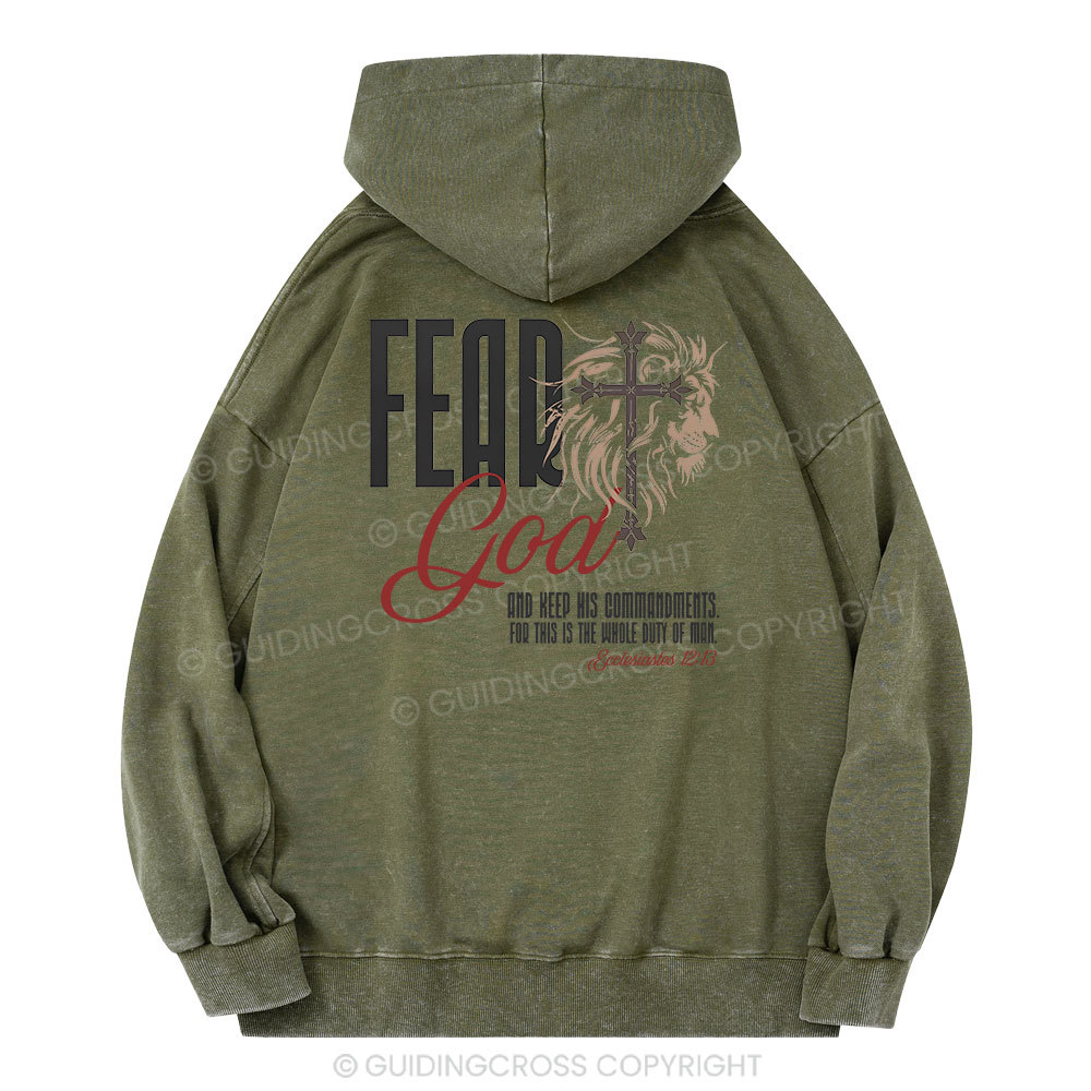 Fead God Christian Washed Hoodie