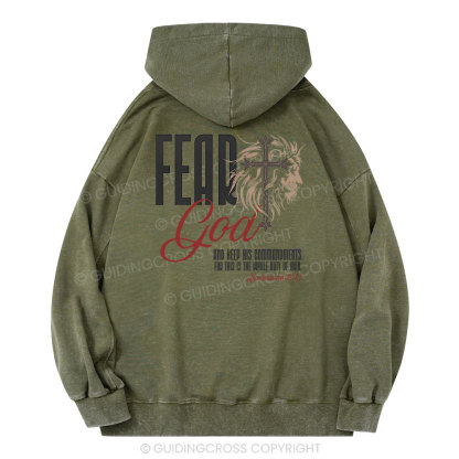 Fead God Christian Washed Hoodie
