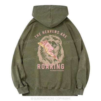 The Heavens Are Roaring Christian Washed Hoodie