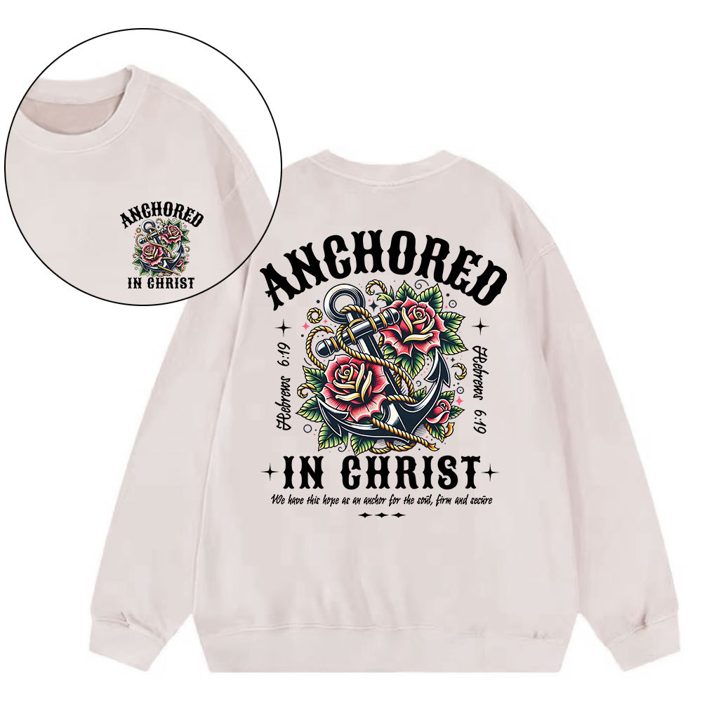 Anchored Christian Washed Sweatshirt