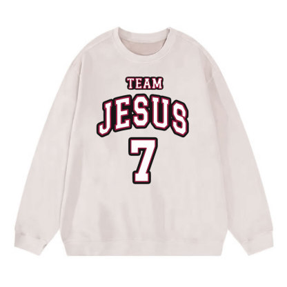Jesus Team Christian Washed Sweatshirt