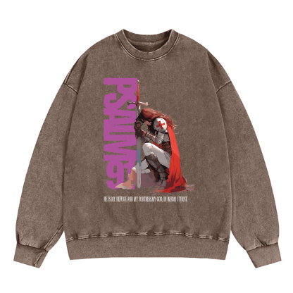 PSALM Christian Washed Sweatshirt