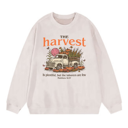 The Harvest Is Plentiful Christian Washed Sweatshirt