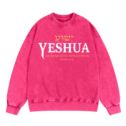 YESHUA Christian Washed Sweatshirt