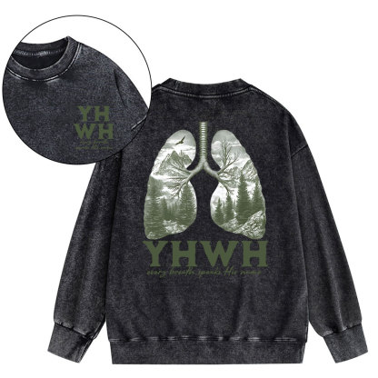 YHWH Christian Washed Sweatshirt