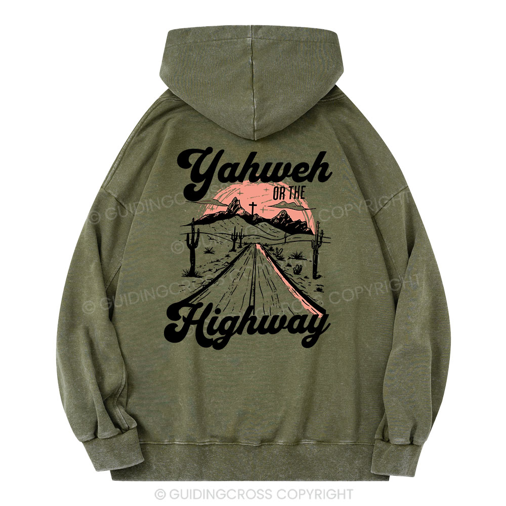 Yahweh Christian Washed Hoodie