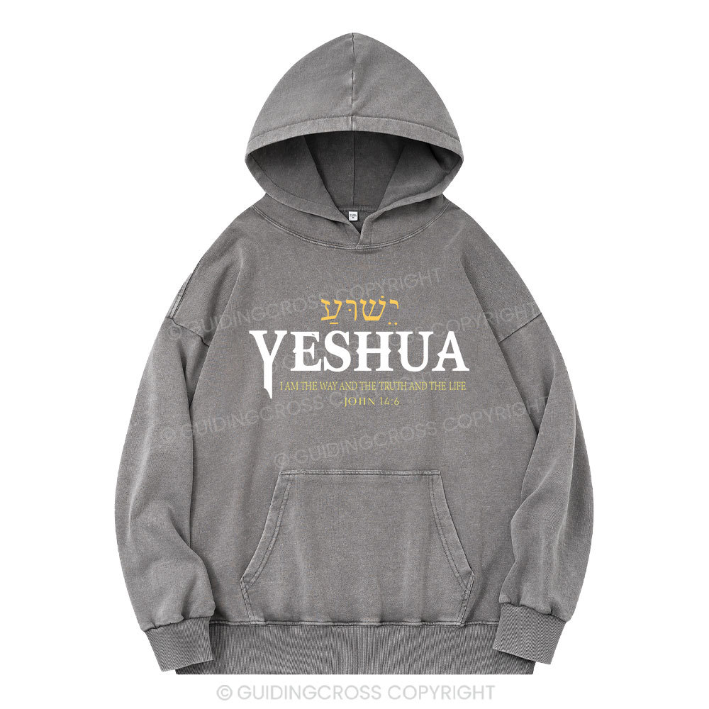YESHUA Christian Washed Hoodie
