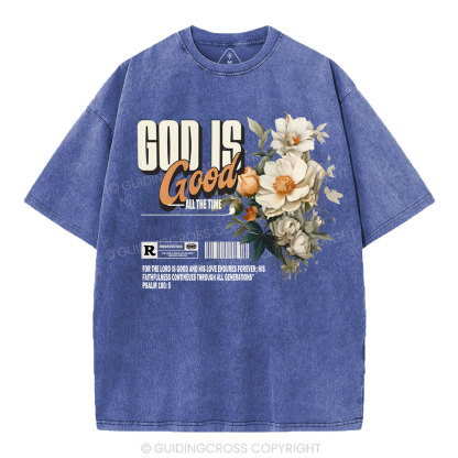 God Is Good Christian Washed T-Shirt