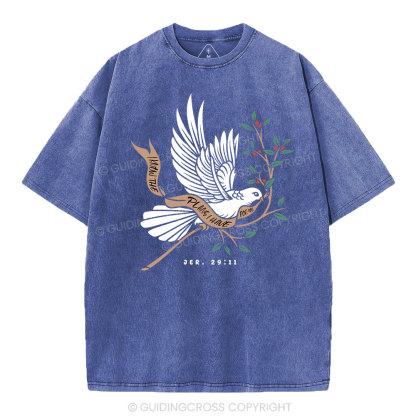 I Know The Plans I Have For You Christian Washed T-Shirt