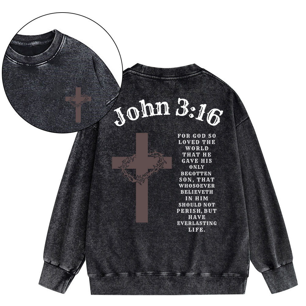 Faith Apparel Christian Washed Sweatshirt
