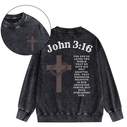 Faith Apparel Christian Washed Sweatshirt