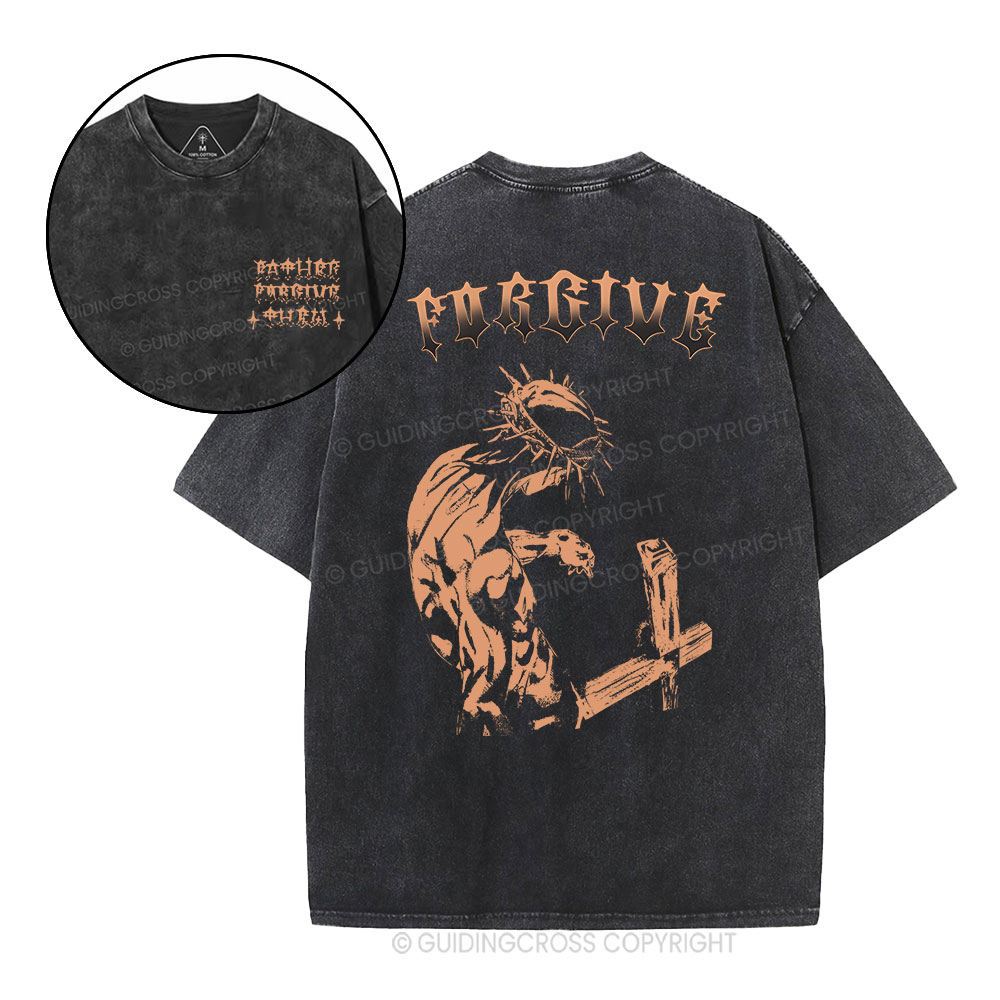 Forgiven Christian Washed T-Shirt Sale - GuidingCross