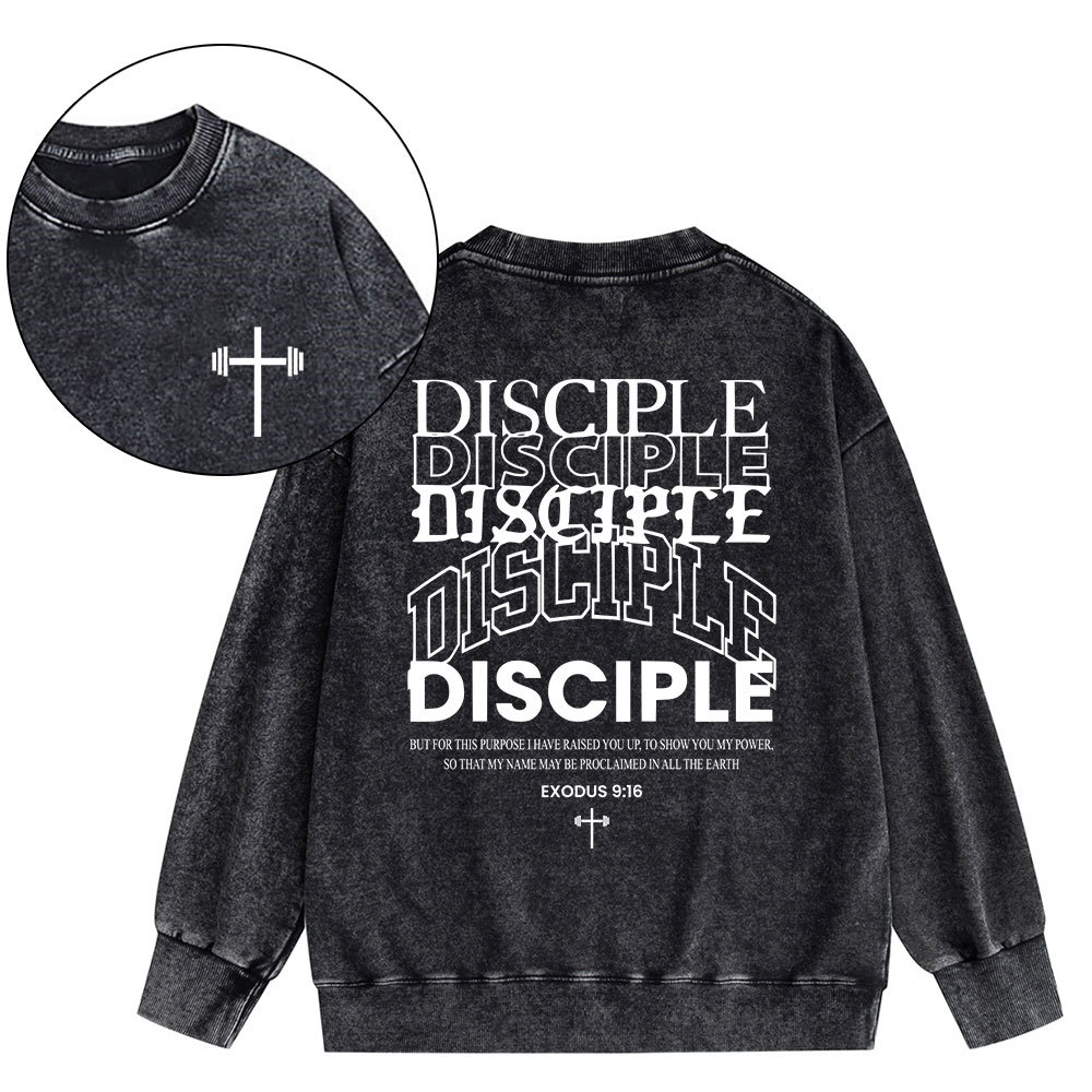 Discipple Christian Washed Sweatshirt