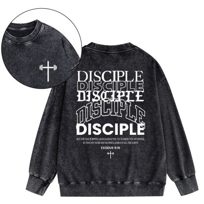 Discipple Christian Washed Sweatshirt