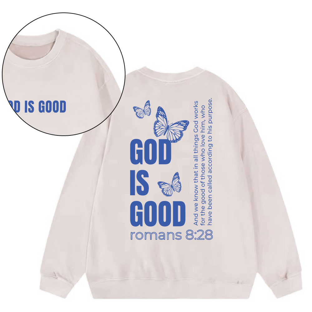 God Is Good Christian Washed Sweatshirt