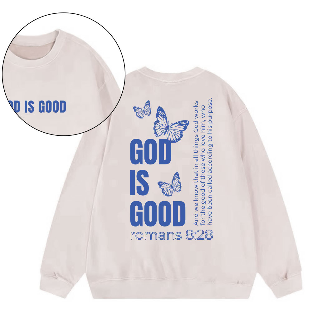 God Is Good Christian Washed Sweatshirt