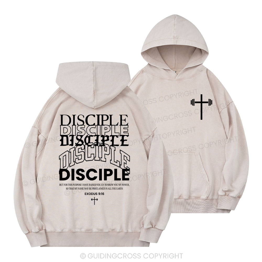 Discipple Christian Washed Hoodie