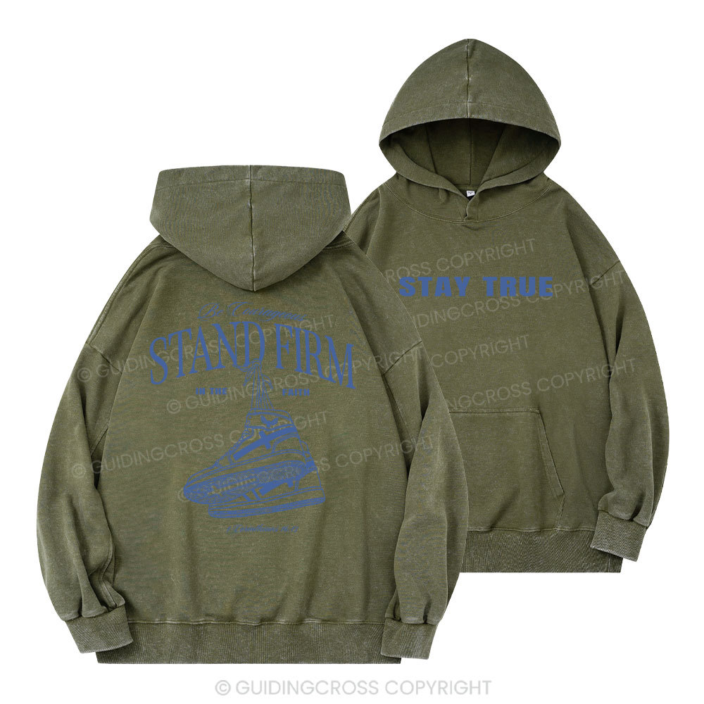 Stand Firm Christian Washed Hoodie