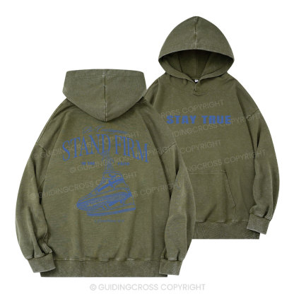 Stand Firm Christian Washed Hoodie
