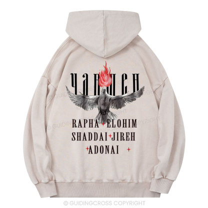 Yahweh Christian Washed Hoodie