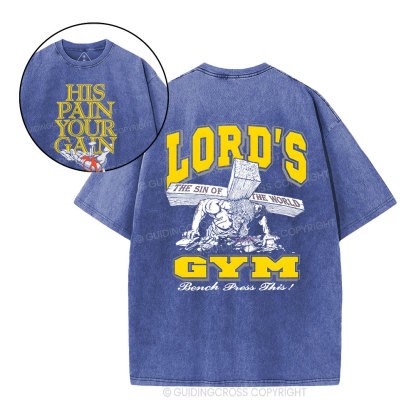 Lord's Gym Christian Washed T-Shirt Sale - GuidingCross