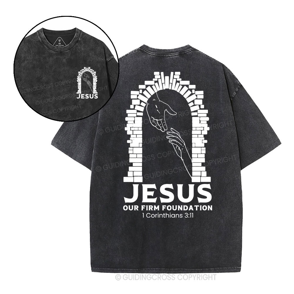 Double-sided sample washed T-Shirt Sale - GuidingCross