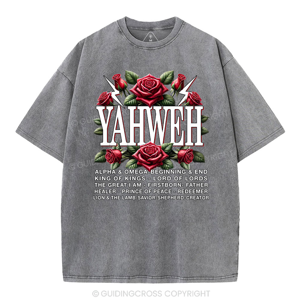 Yahweh Christian Washed T-Shirt