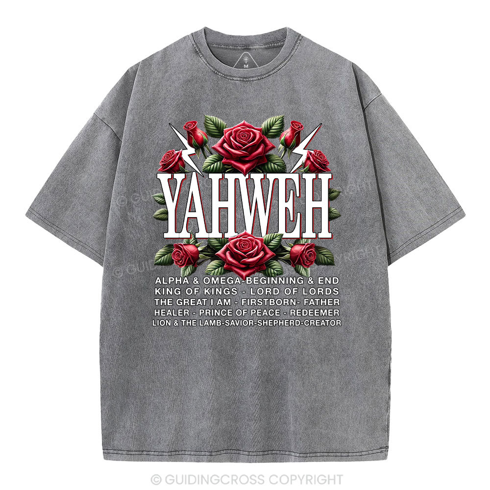 Yahweh Christian Washed T-Shirt