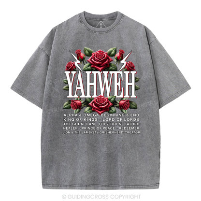 Yahweh Christian Washed T-Shirt